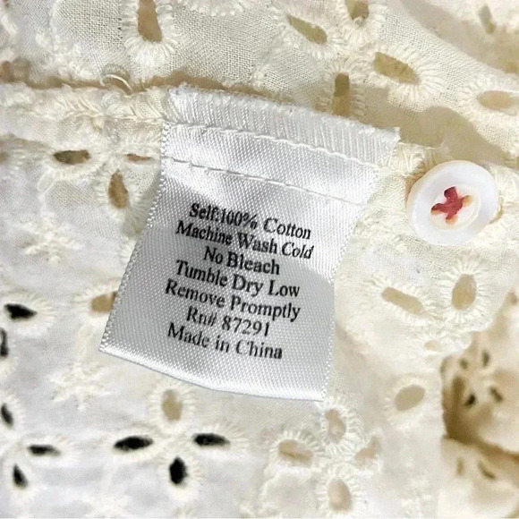 Vintage Johnny Was Y2K Lace Babydoll 90s Empire Waist Size XL - Picture 10 of 10